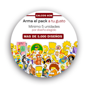 Calcos a elección 6cm <br> vinilo blanco