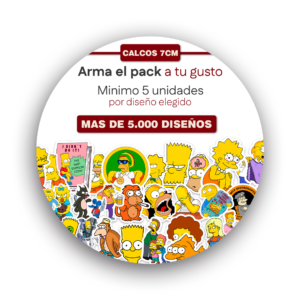 Calcos a elección 7cm <br> vinilo blanco