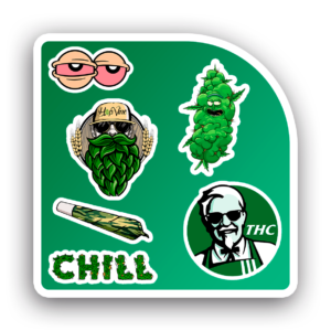 Planchita 8x8<br>Weed Nº 001